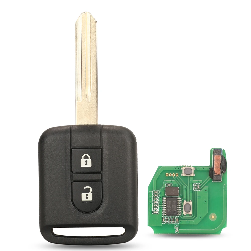 

Автомобильный Ключ-пульт Jingyuqin 433 МГц С Чипом ID46 Для Nissan Elgrand, X-TRAIL, Qashqai, Navara, Micra, Note