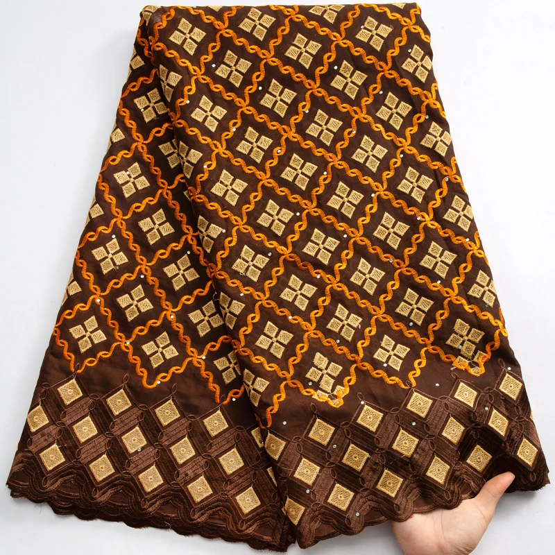 Кружевная швейцарская вуаль SJD кружево в Швейцарии с камнями новинка 2023 5 ярдов