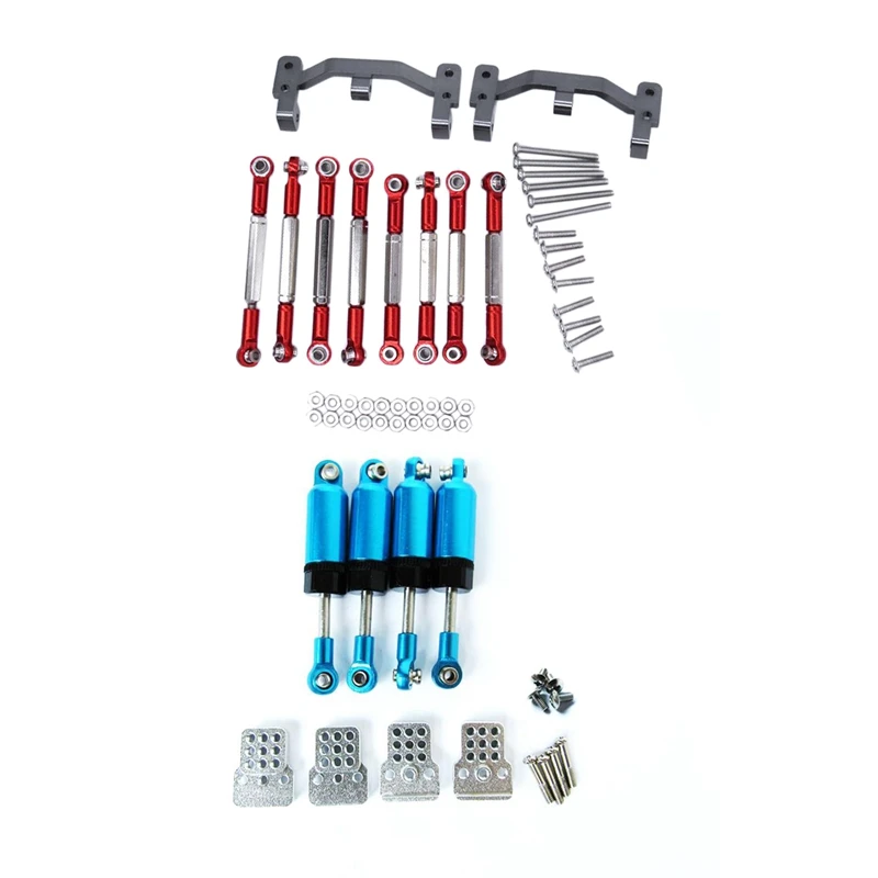 

Shock Sbsorbers Extension Seat For RC CAR WPL Truck C14 & For WPL B1 B-1 B14 B-14 Metal Pull Rod Steering Pull Rod ,Red