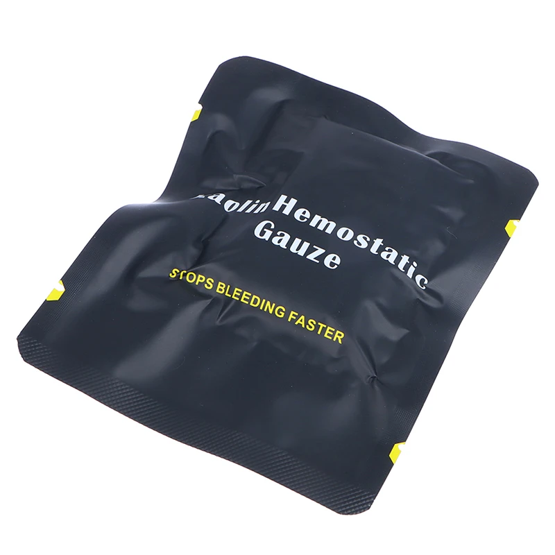

1Pc Hemostatic Kaolin Gauze Combat Emergency Trauma Z-Fold Soluble For Tactical Military First Aid Kit Medical Wound Dressing