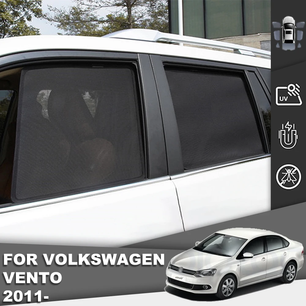 

Магнитный автомобильный солнцезащитный козырек для Volkswagen VW VENTO 2011-2021, сетчатая рамка для лобового стекла, Детская шторка