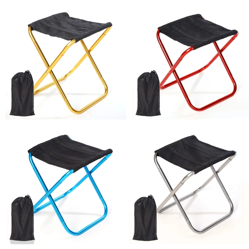 

Picnic Camping Stool Mini Storage Fishing Chair Ultralight Furniture 4 Colors