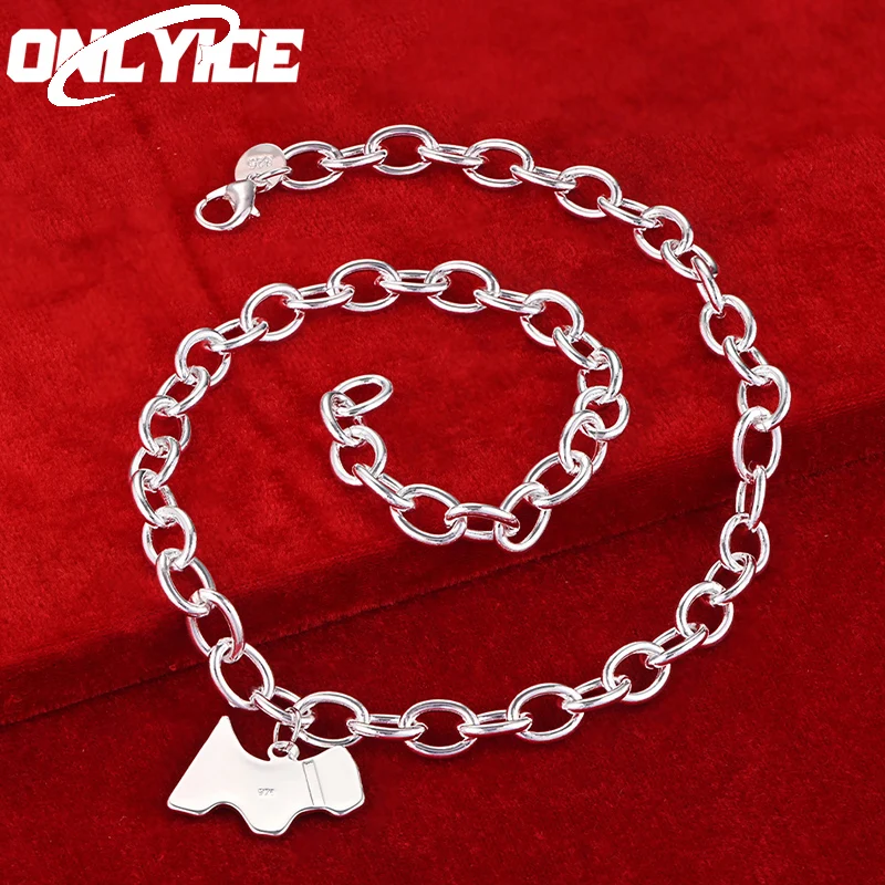 

925 Sterling Silver Little Dog Shape Pendant Necklace For Women Man Popular Jewelry Trend Fashion Simple Leisure Accessories