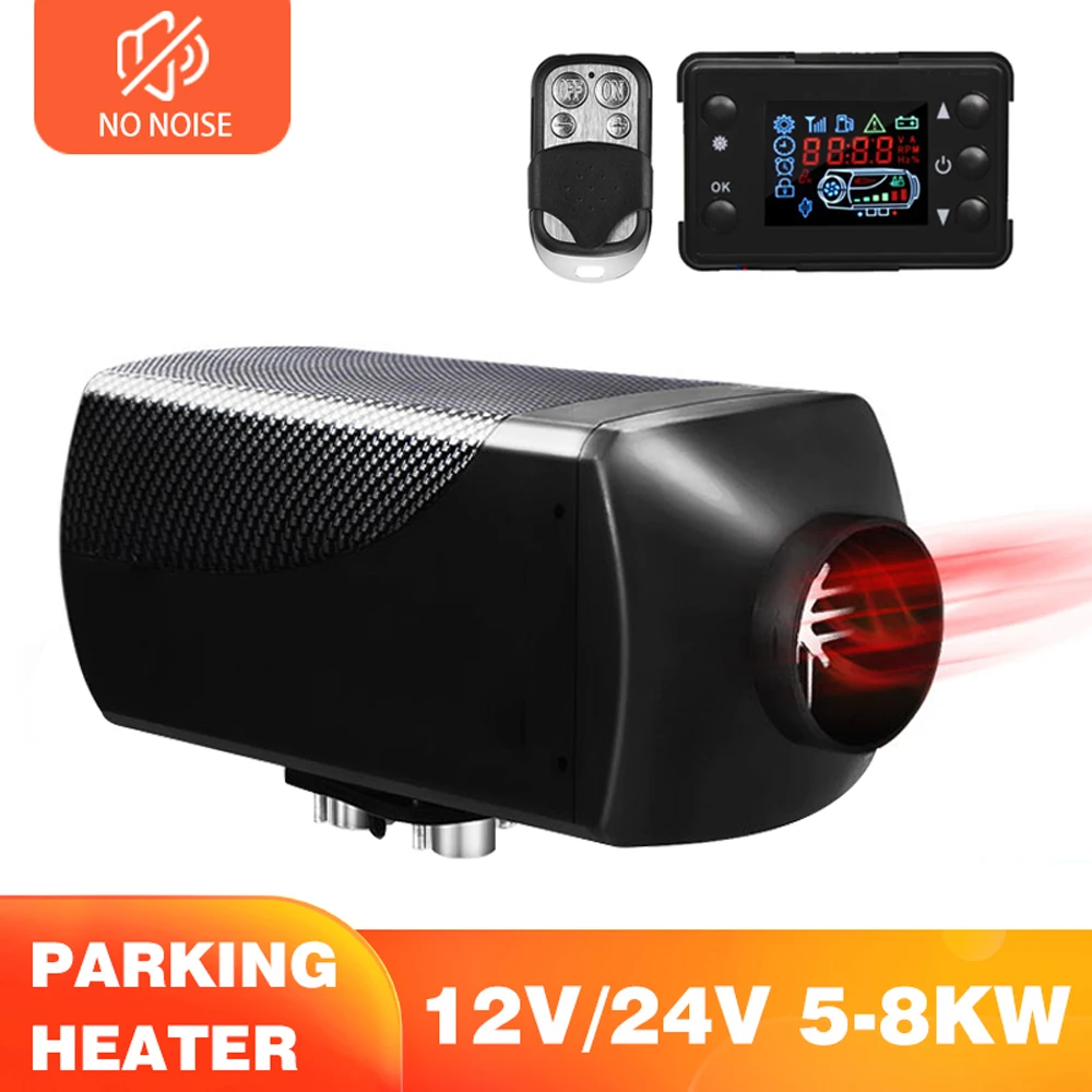 

12V/24V Car Diesel Air Parking Heater Autonomous Heaters' LCD Heaters Low Noise Heaters 5KW-8KW For Trucks Boats Camper Van