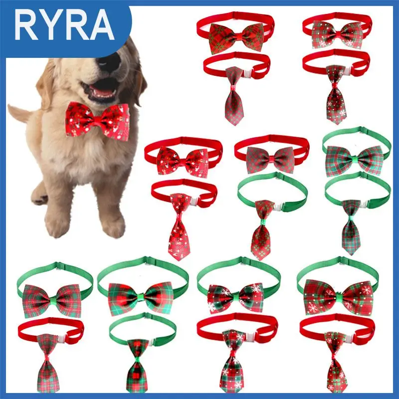 

Party Grooming Supplies Pet Bow Tie Christmas Dropshipping Christmas Pet Dog Bow Tie Adjustable Dog Collar Pet Bow Neckties