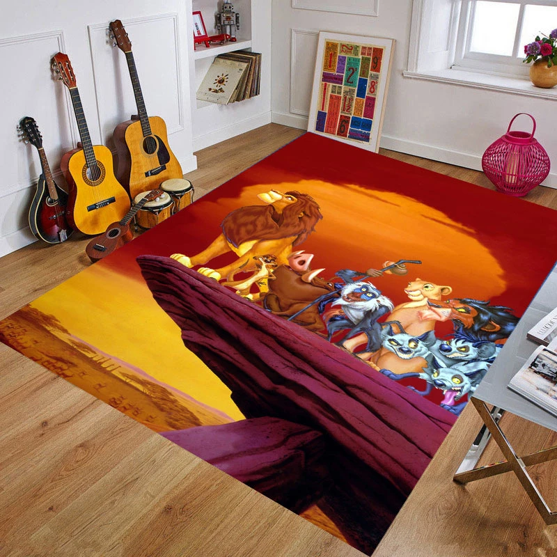 

Simba The Lion King Anime Printed Pattern Carpet Baby Play Mat 80X160CM Anti Slip Mat Rug for Bathroom Children Floor Pads