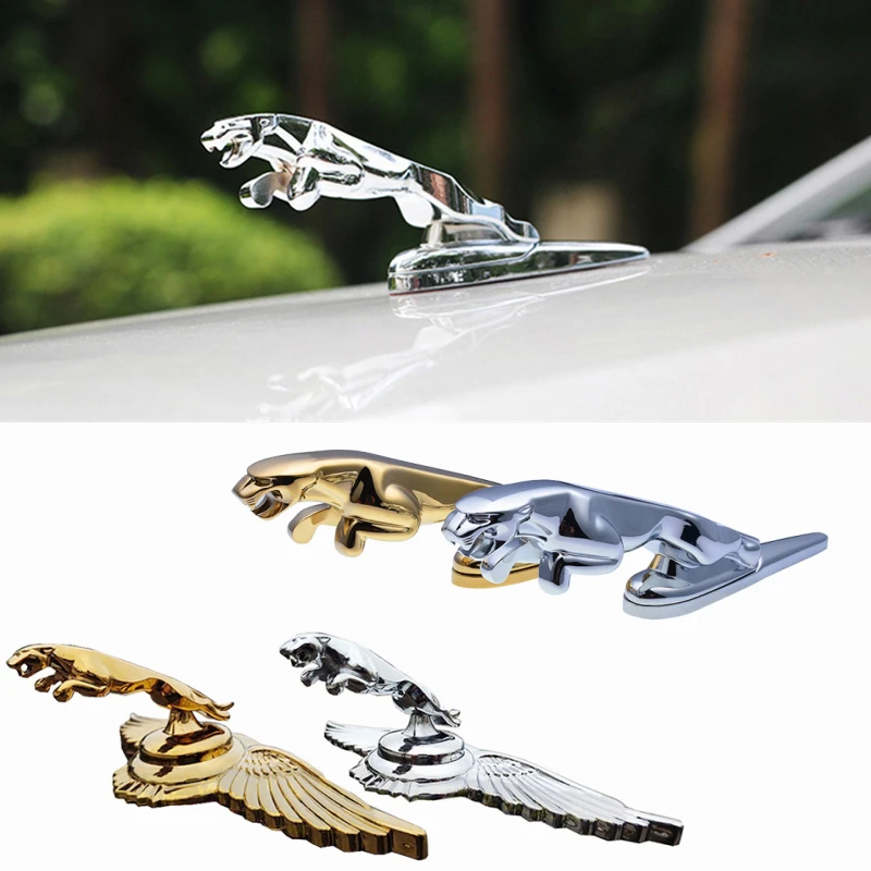 

Chrome Car Front Hood Emblem Bonnet Sticker Badge Logo for Jaguar XF XJ XE XK XKR XFL XJS E Pace F Pace S Type X Type Ftype