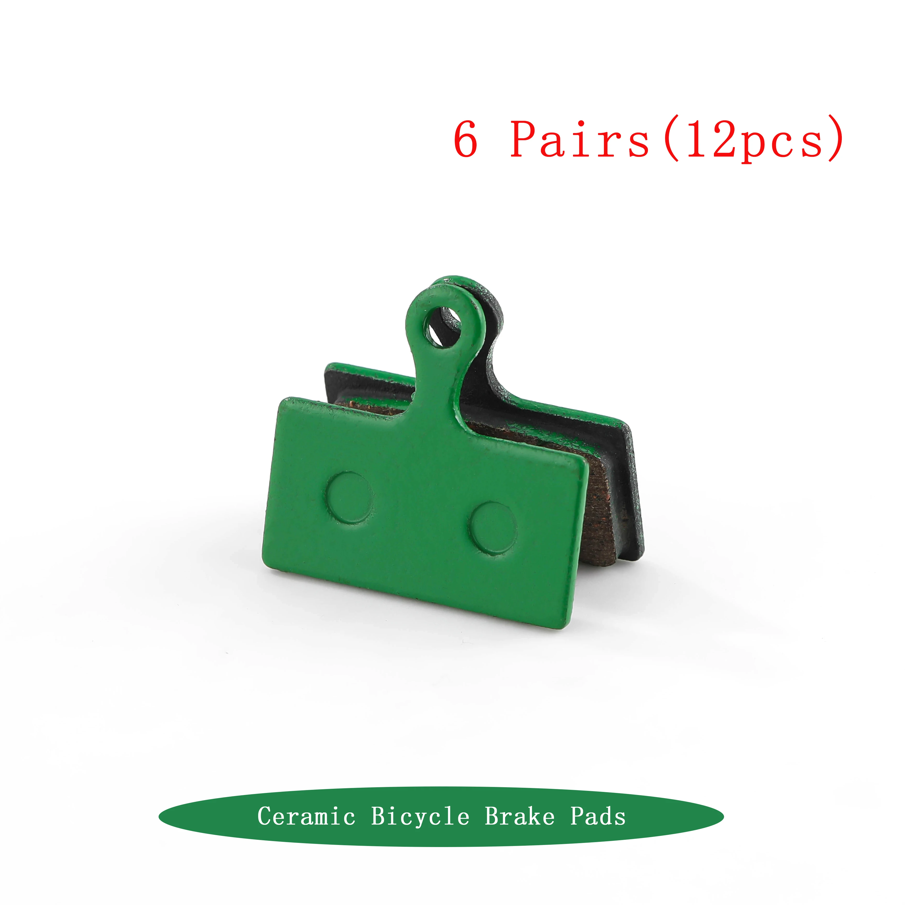 

6Pairs Green Ceramic Bicycle Brake Pads for Shimano XT/SLX M985 M785 M666 ALFINE R785 FSAK-Force Mountain Bike Disc Brake Parts