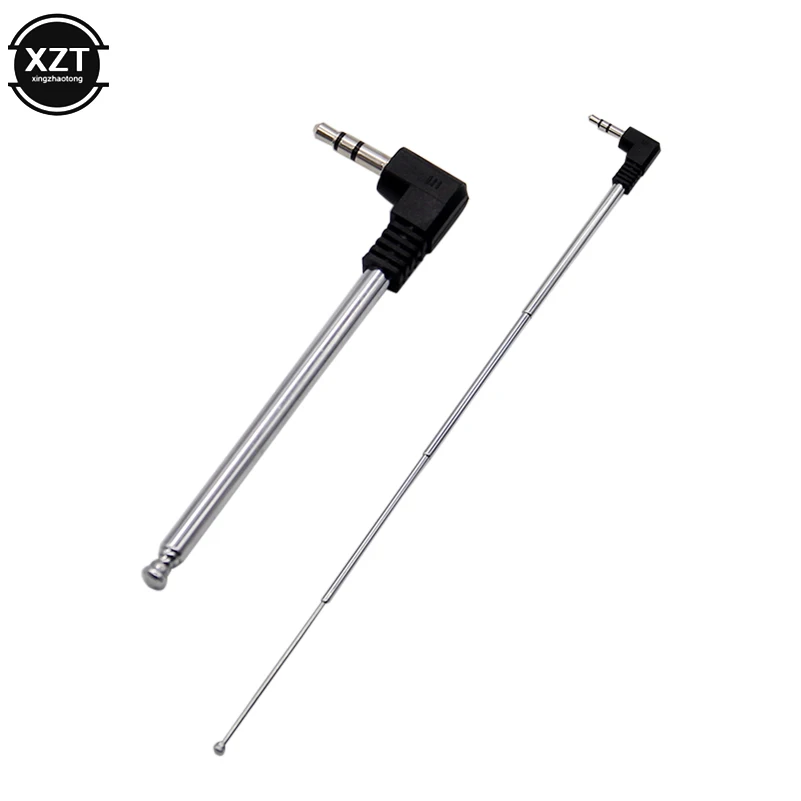 

Universal 3.5mm FM Mobile Phone Radio Antenna Receiver Card Retractable Antenna 4-section for Phone TV Speaker