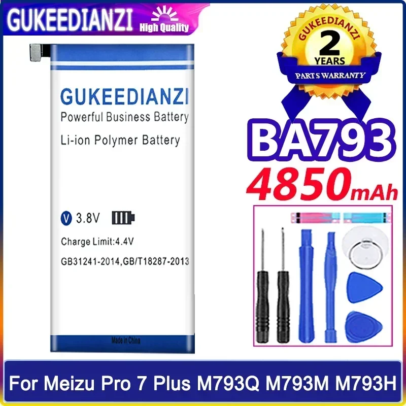 4850 мАч BA793 BA 793 Аккумулятор для Meizu Pro 7 Plus Pro7 7Plus M793Q M793M M793H Аккумуляторы мобильных