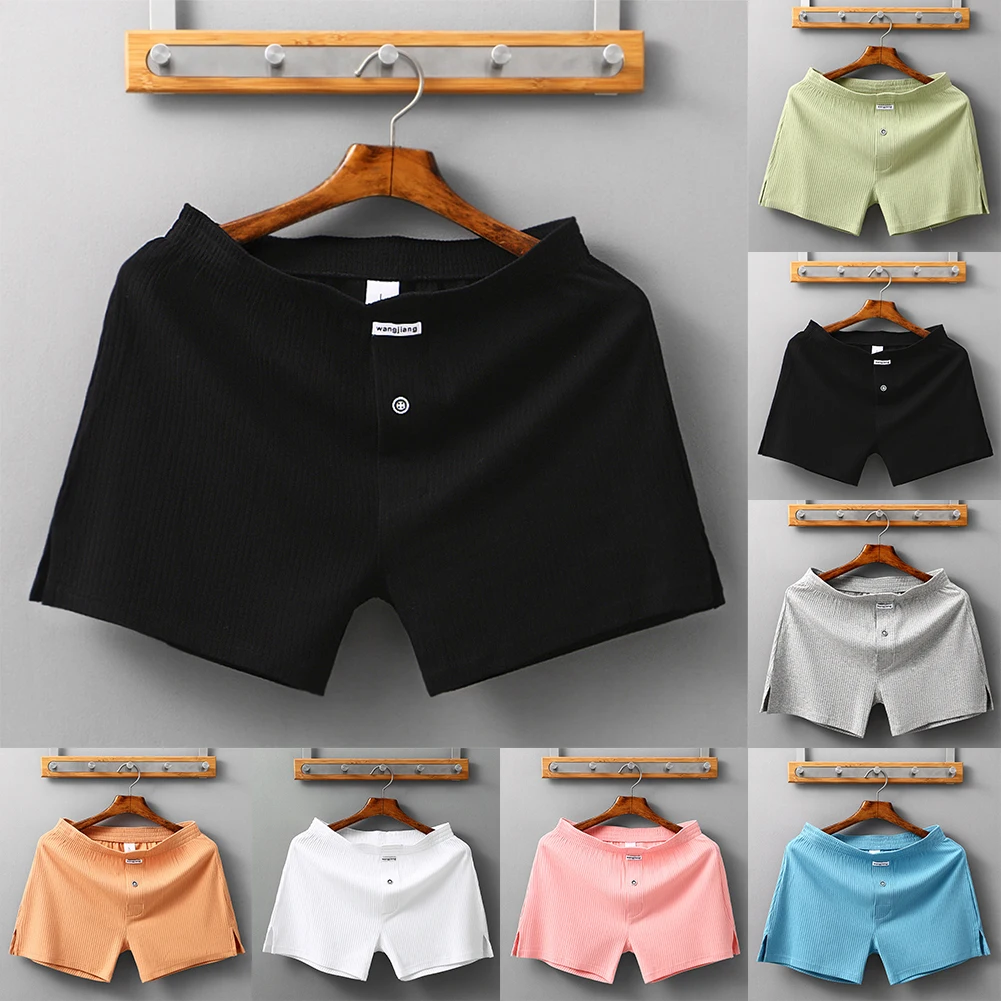 Sexy Men Cotton Boxer Briefs Pouch Underwear Shorts Trunks Underpants Panties