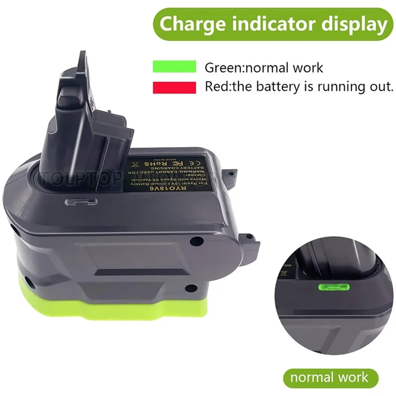 Универсальный адаптер аккумулятора V8/V7/V6 для Ryobi 18 в