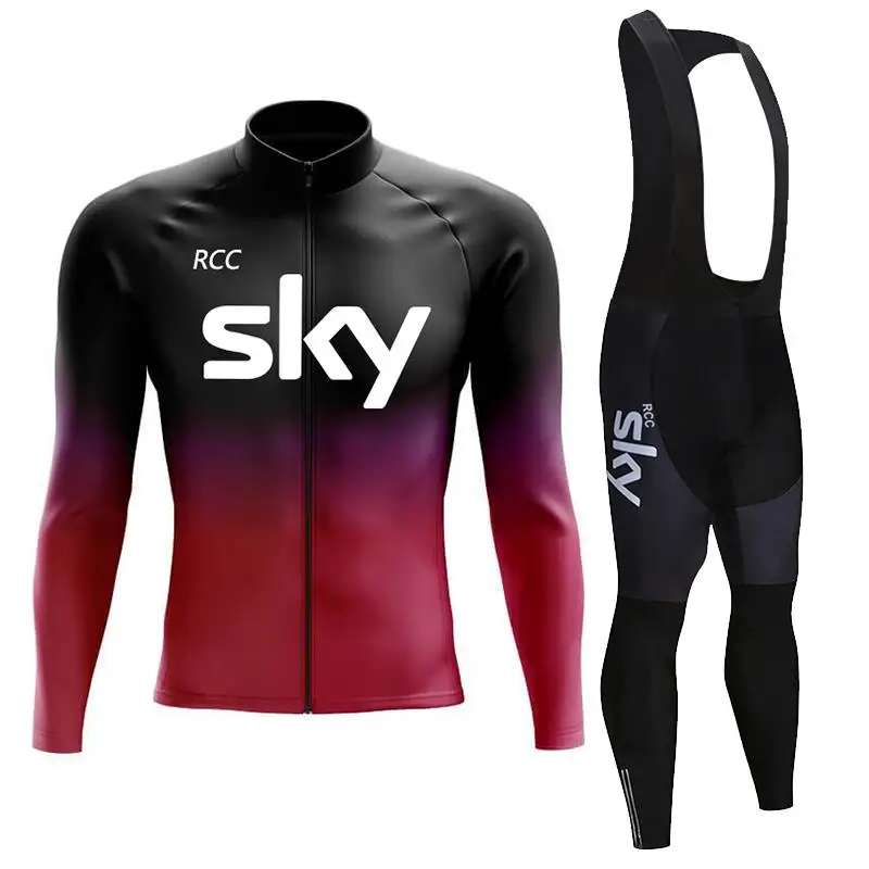 Мужской Велосипедный Комплект Rcc Sky 2024 Осенний Трикотаж С Длинными Рукавами