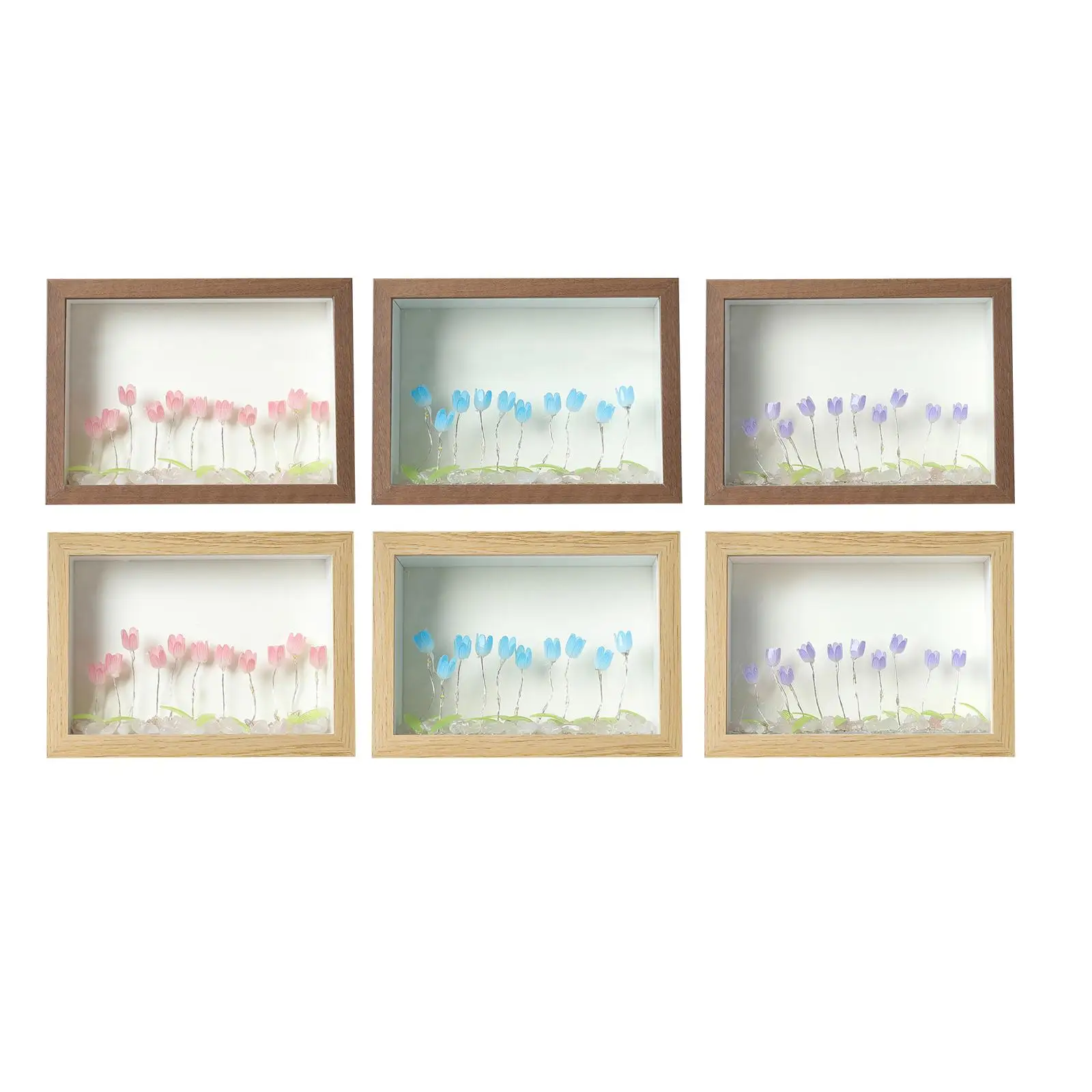 

Wooden Frames Easily Install Sturdy DIY Picture Frame with Night Light 6inch