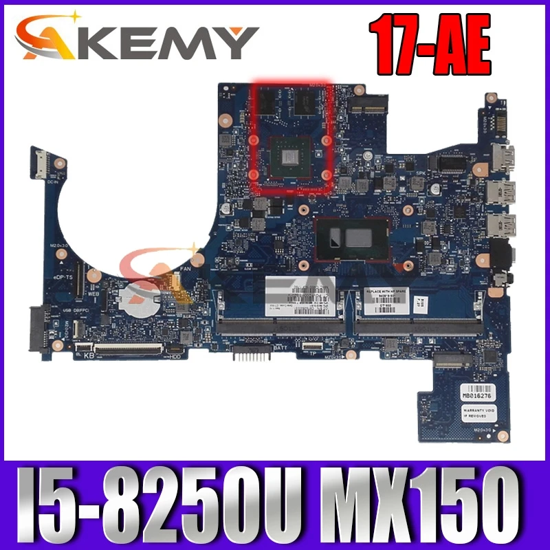 

Akemy For HP ENVY 17-AE laptop motherboard 940818-601 940818-001 with I5-8250U MX150 2GB 100% fully Tested