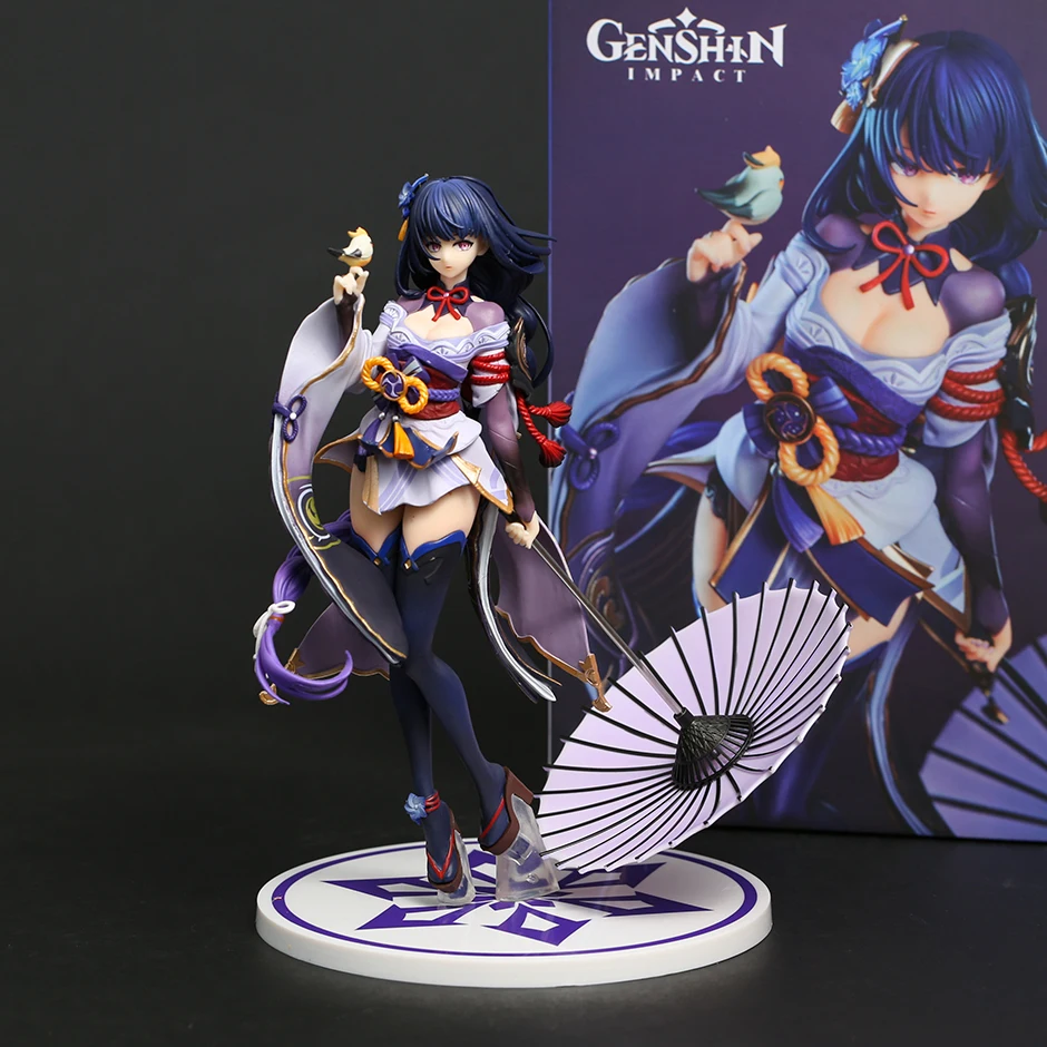 

Genshin Impact Raiden Shogun Beelzebul Боевая фигурка Ver Коллекционная модель игрушечная фигура для рождественского подарка