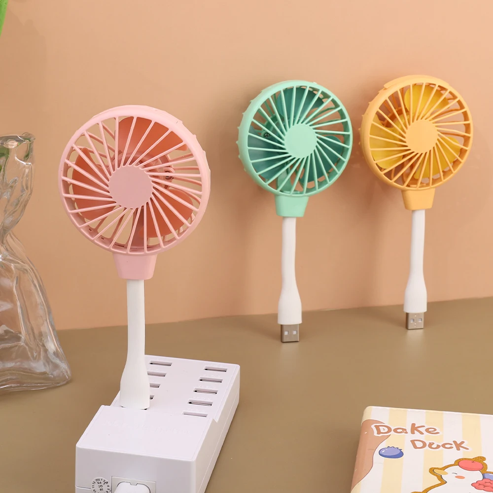 

Portable Small USB Fan In-line Silent Office Table Mini Fan USB Rechargeable Cooler Summer Fan Multiple Power Supply Methods