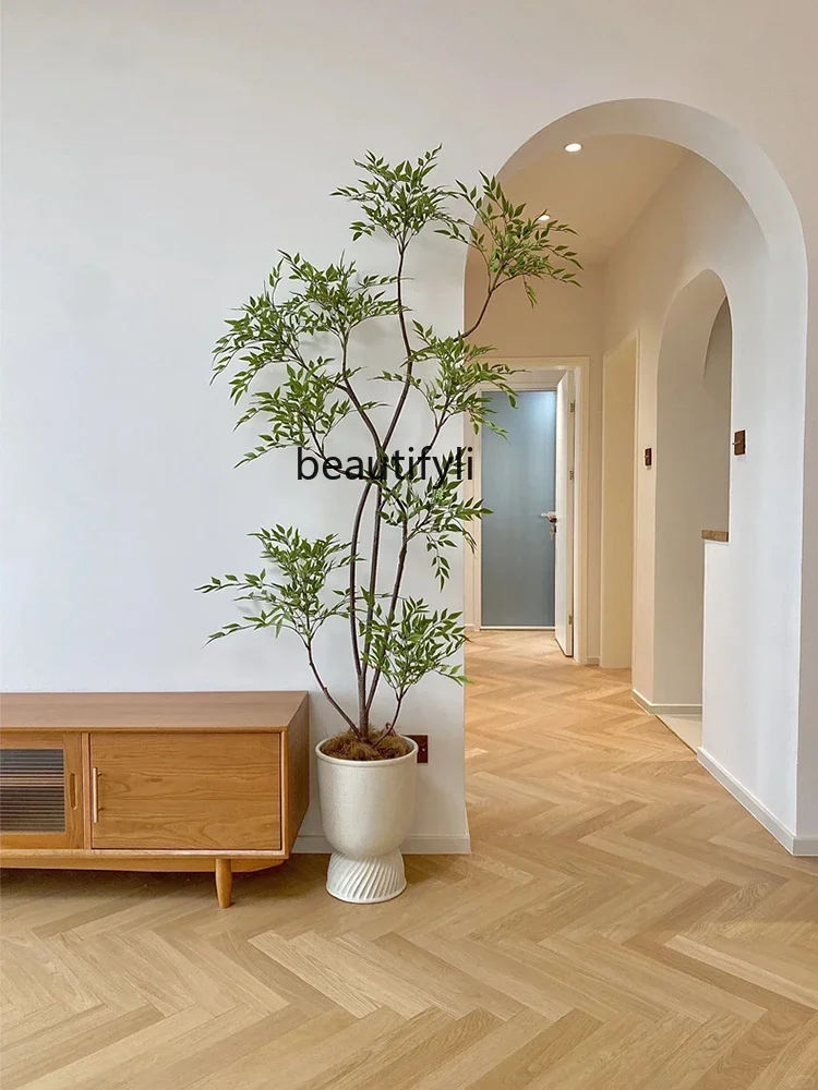 Nantian бамбуковое искусственное растение в горшке