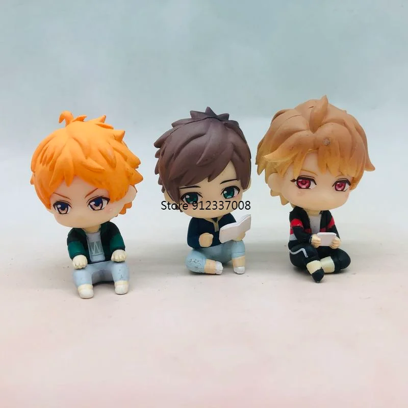

Bandai Japan Anime A3! Doll Series Sumeragi Sakuma Sakuya Tenma Minaki Tsuzuru Action Figure Collection