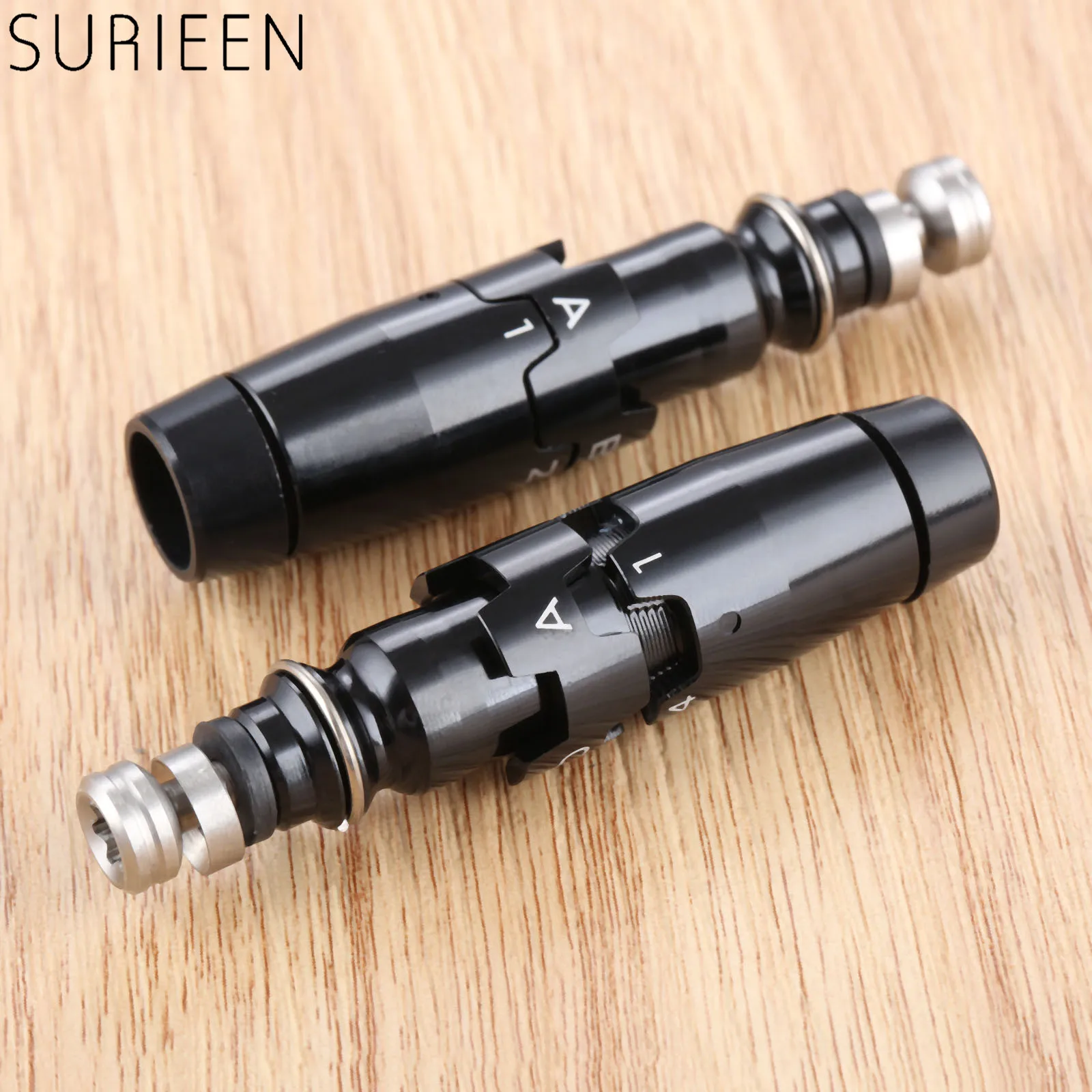 

Aluminium Alloy Golf Shaft Adapter Sleeve Golf Sleeve Replacement for Titleist 915H Hybrid 0.370" Tip Size Black