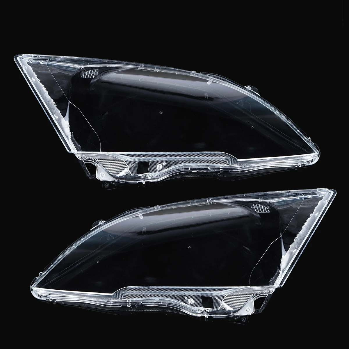 2PCS Front Headlight glass transparent lampshade PC lampshade Anti cracking lens shell for Honda CRV 2007 2008 2009 2010 2011
