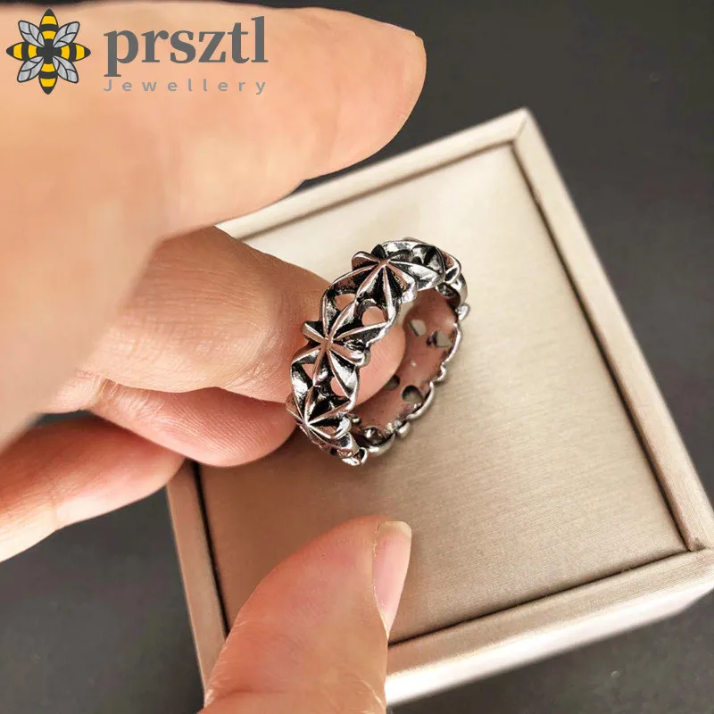 

Prsztl Men's Punk Skeleton Ring Personality Retro Style Multi Jewelry Trend Jewelry Luxury Ring New Men's Domineering Alloy Ring