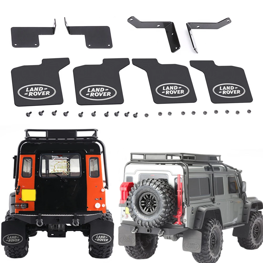 

1:10 Kids Toy Protective Metal Stand Parts Mudguard Set Front Rear Dustproof Professional Replacement RC Car For TR-X-4 D90