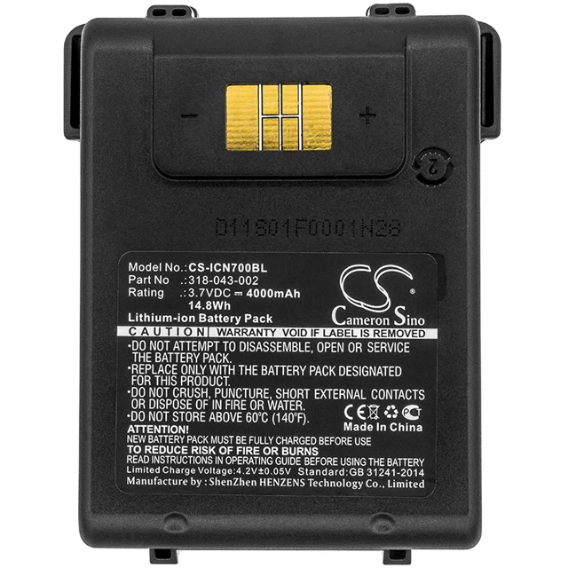 

Cameron Sino 4000mAh Barcode Scanner Battery for Intermec CN70, CN70e