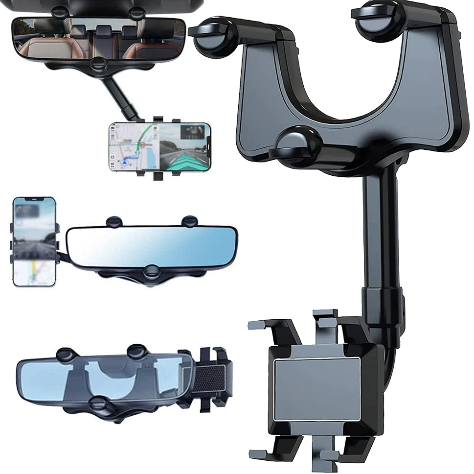 

Вращающийся на 360 ° и Выдвижной Автомобильный держатель для телефона, крепление для телефона в автомобиле, Универсальный Автомобильный кро...