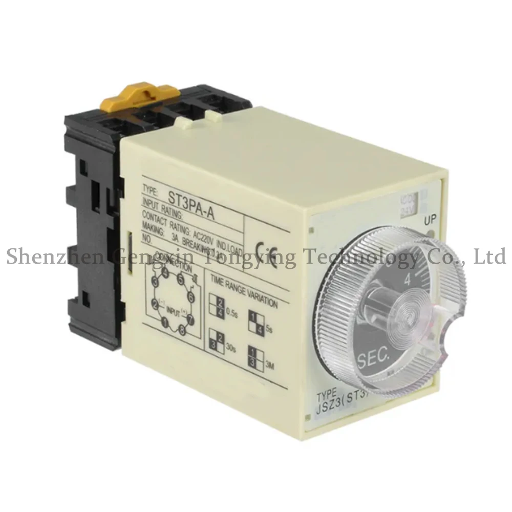 

5 Sets Fuji ST3P A-A A-B Super Timer Relay With Base 24VDC Or 220VAC