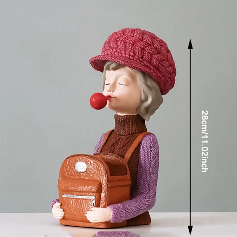 

Character Model Vase Creative Girl Resin Sculpture Home Decoration Living Room Bedroom Flower Arrangement Container