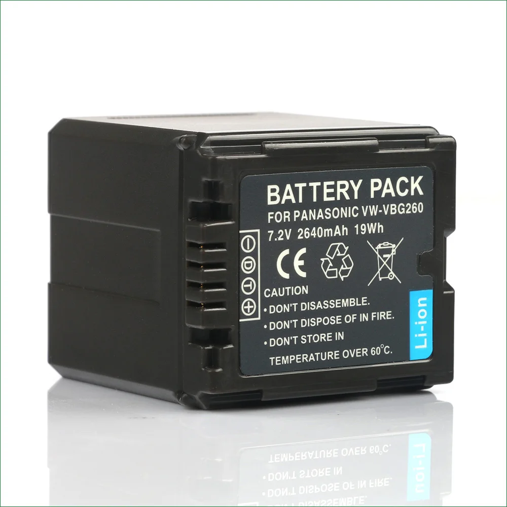 

Аккумулятор для фотоаппарата VW-VBG260 2640 мАч