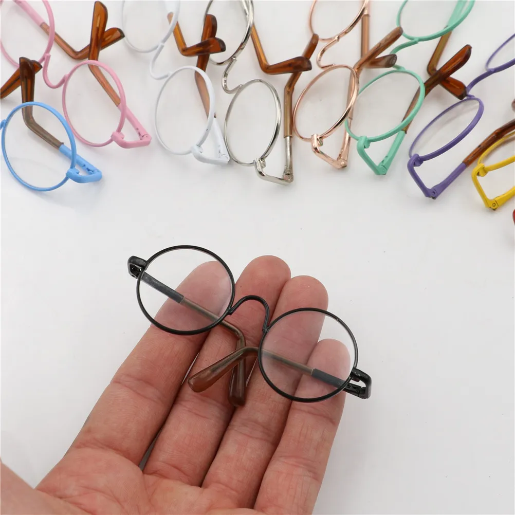 

1 Pair Mini Round Colorful Glasses For Dolls Accessories Kids Toys Gift DIY