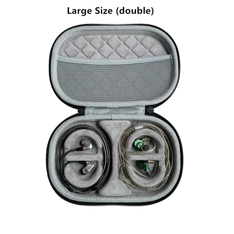 

Hard Storage Box Shell Bag Cover for Sony IER-Z1R M9 M7 Sennheiser IE900 In-ear HiFi Earplugs Earhook Headset Carrying Case