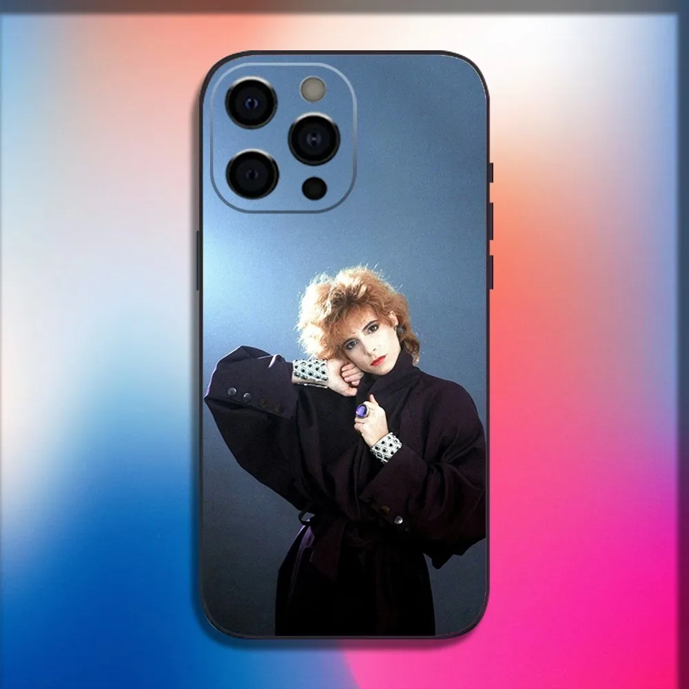 Singer M-Mylene Farmer Phone Case For iPhone 16 15 14 13 12 11 Pro X XS Max XR Plus Mini Soft Black Cover