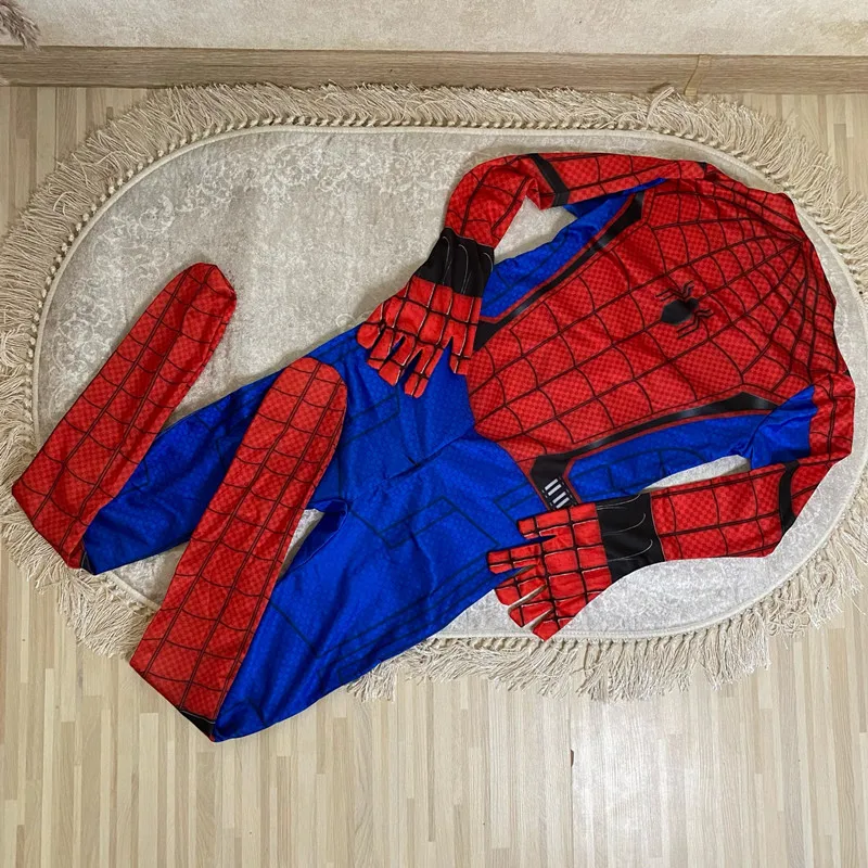 Высококачественный костюм Человека-паука для мальчиков и девочек нарядное