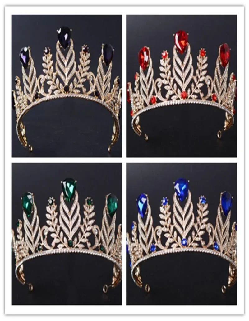 

Vintage Wedding Queen Tiara Princess Crown Bridal Crystal Rhinestone Hair Accessories Jewelry Headband Jewelry Headpiece Purple
