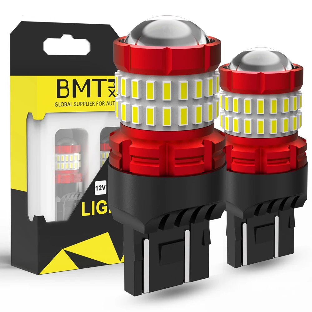 

BMTxms 2x Led T20 7440 W21W WY215W LED Canbus 7443 SRCK W21/5W LED Bulb Car Light Turn Signal Brake Reverse Tail Lamp 1200LM 12V