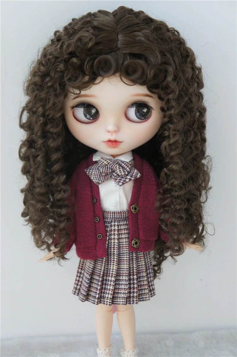 JD145 1/6 1/4 1/3 курчавый BJD синтетические мохеровые парики YOSD MSD SD волосы для кукол