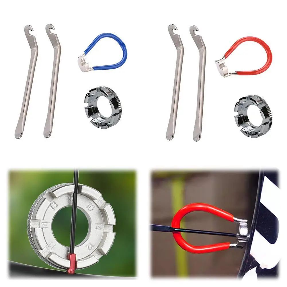 4 шт. инструмент для велосипедных спиц ниппельный ключ канавка регулятор обода