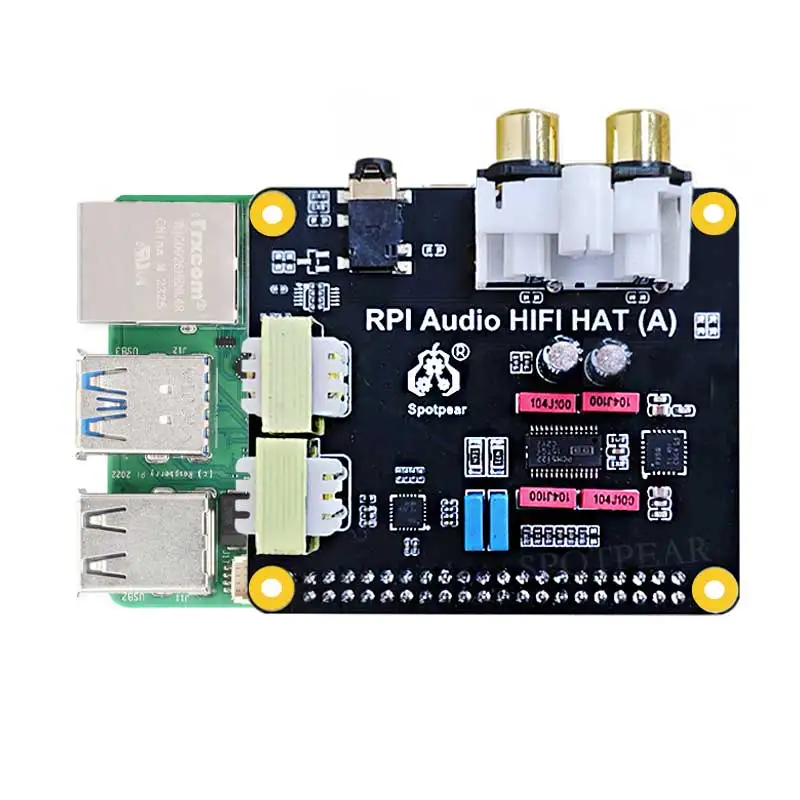 Фото ЦАП аудиокарты Raspberry Pi 5 PCM5122 I2S также для серий PI4/PI3/Zero №2