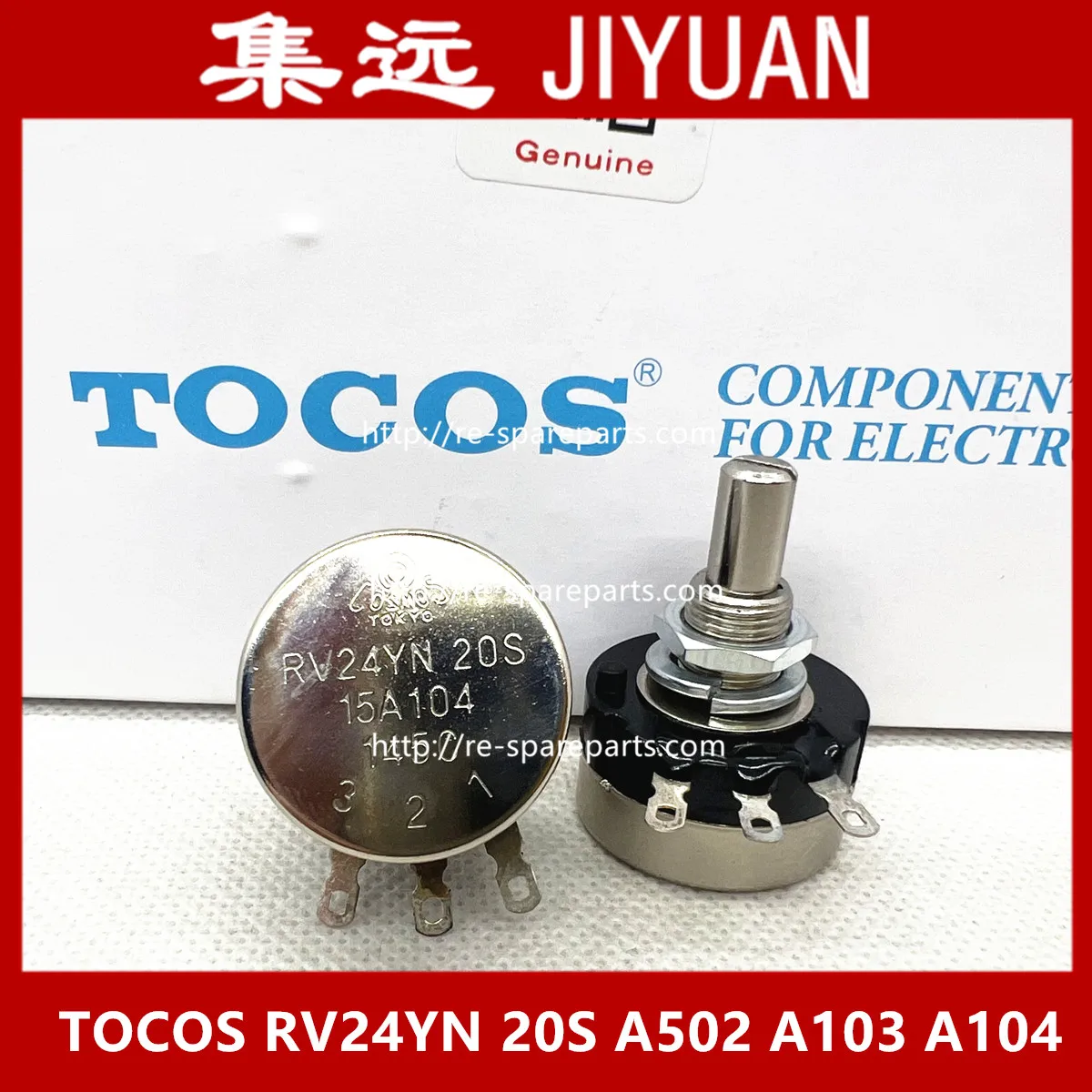 Фото [BELLA] TOCOS RV24YN  A104 A100K A103 A502 A10K A5K TOCOS potentiometer-10PCS/LOT №1