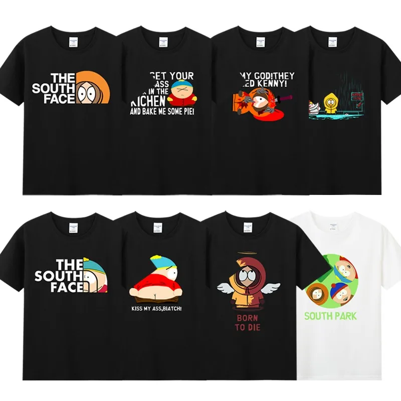 

Новый топ из мультфильма аниме «Южный Парк», плюшевая игрушка, подарок на день рождения, топ с коротким рукавом Стэн болот Кенни Маккормик