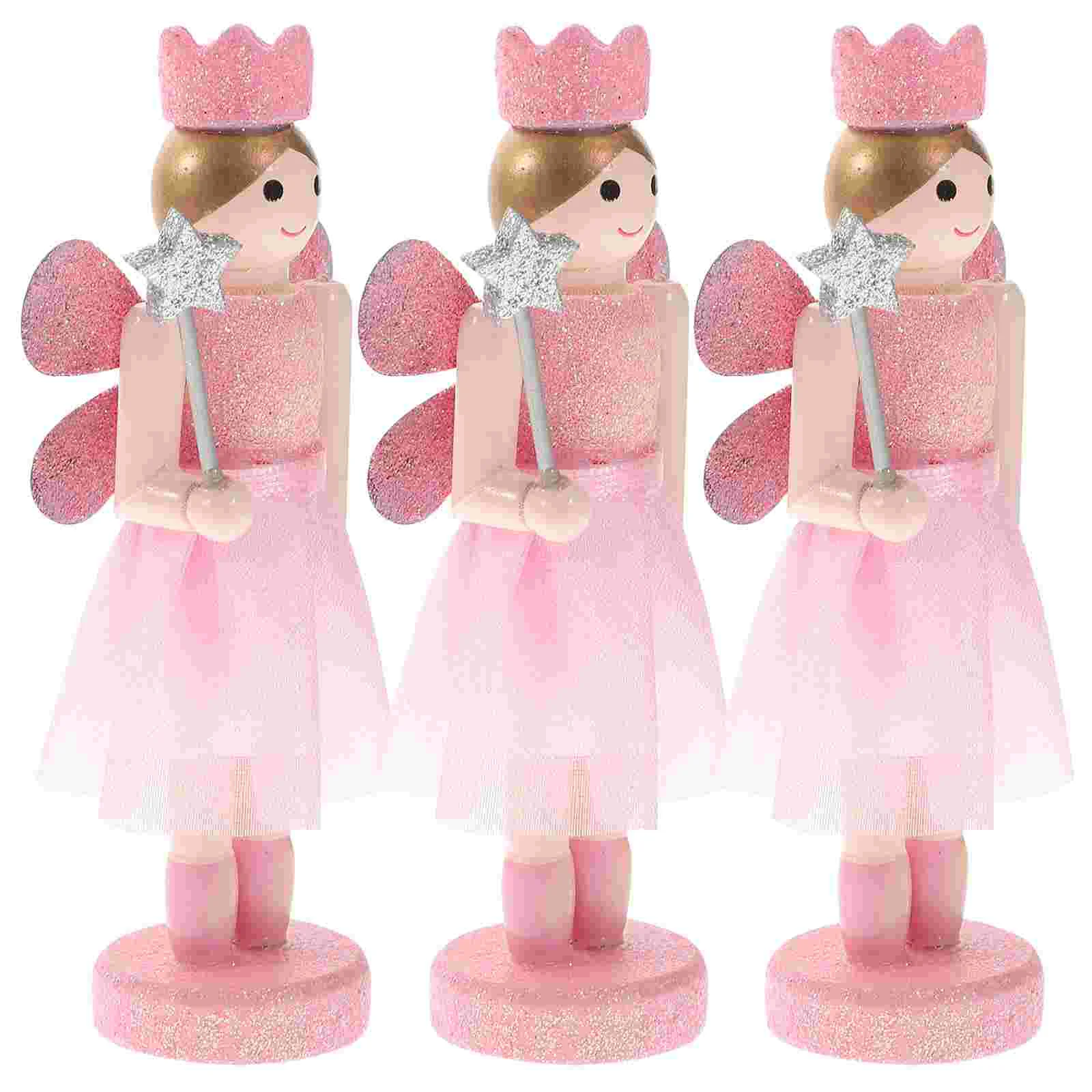 

Nutcracker Angel Figures De Walnut Adornment Decor Puppets Christmas Decorations