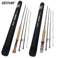 goture poder fly fishing rod 2 7m9ft 4 sections 30t36t carbon fly rod with bag strong case for travel fishing