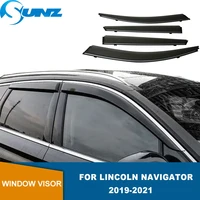 side window visor for lincoln navigator 2019 2020 2021 smoke sun rain deflectors window rain guards window air vent visor sunz