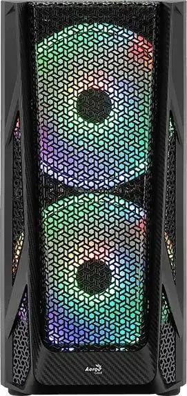 Корпус Aerocool AirHawk Duo-G-BK-v1, черный, без БП ATX 5x120 mm, 5x140 mm, 2xUSB 3.0, audio bott PSU Корпус Aerocool AirHawk Duo-G-BK-v1, черный, без БП ATX 5x120 mm, 5x140 mm, 2xUSB 3.0, audio bott PSU