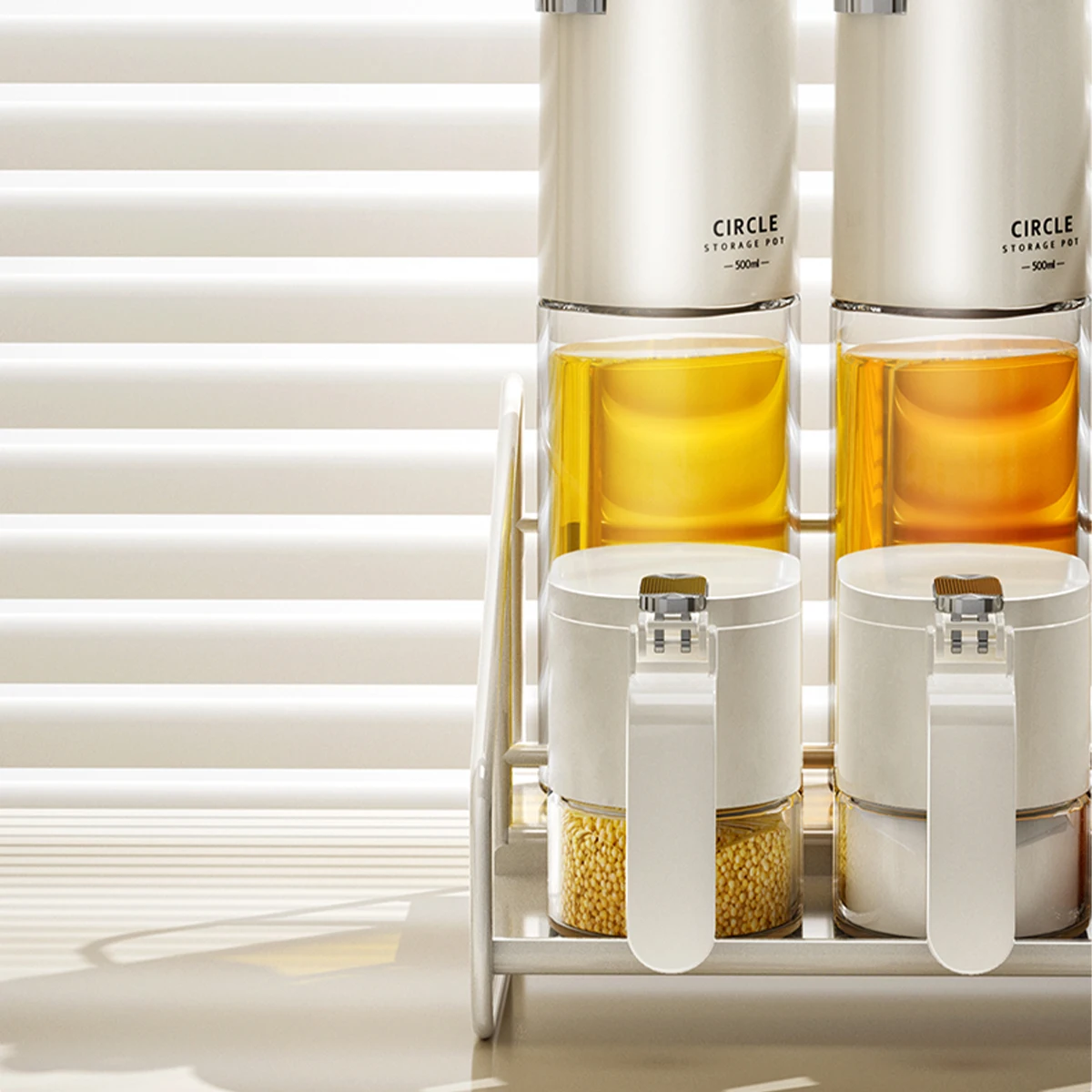 Стойка для хранения WMMO кухонный стальной стеллаж специй и бутылок с маслом