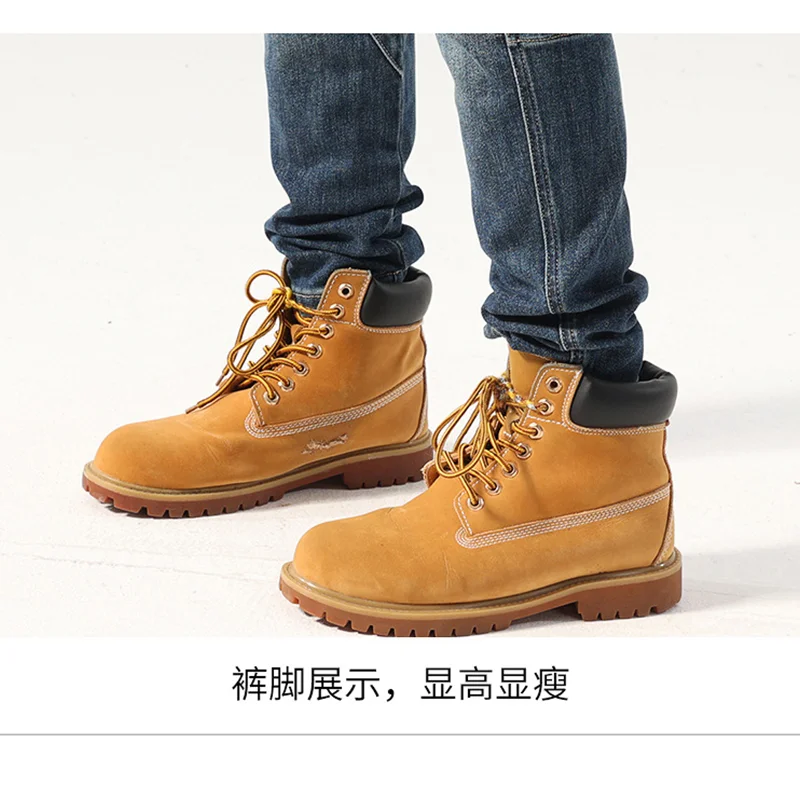 Streetwear Men Slim Fit Straight Tube Tide Brand Men's Trousers Warm Pants In Autumn and Winter Stretch Blue Jeans Female 2022