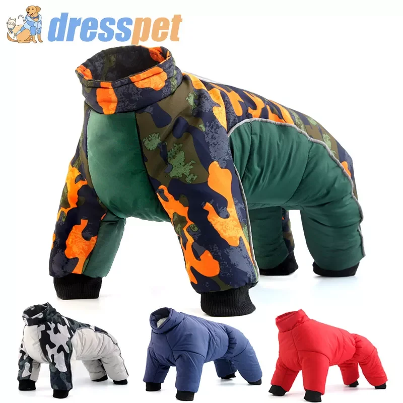 

NEW Dog Winter Coat Coats Warm Clothes Small Puppy Clothing For French Bulldog Dogs Pets Waterproof Suit XXL Pet Jackets Snowsui